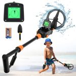 Beste metaaldetector beginners Metaaldetector voor kinderen, lichtgewicht metaaldetectoren met LCD- en geluidsaanduiding, hoge nauwkeurigheid metaaldetector met waterdichte zoekspoel voor kinderen of beginners om te schatten op