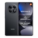 Beste smartphone onder 300 euro Xiaomi Redmi Note 15, Smartphone 8+128 GB, krachtige 6000 mAh-batterij, IP64, 108 MP superheldere camera, 6,77-inch FHD+ display, Black, 2 jaar garantie, oplader niet inbegrepen
