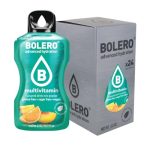 Bolero MULTIVITAMIN 24x3g | Suikerloos sappoeder, gezoet met stevia + vitamine C | geschikt voor kinderen, sporters en diabetici | glutenvrij en veganvriendelijk | Vlierbloesemsmaak