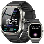 Smartwatch met geïntegreerde GPS, smartwatch voor heren en dames, met bluetooth-oproep, 110+ sport, sporthorloge met stappenteller, gezondheids- en slaapmonitor, waterdicht IP68, 2,06 inch HD Smart