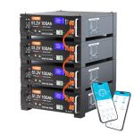 Beste thuisbatterij 20 kWh LiFePO4 lithiumbatterij van 48 V, 400 Ah, met Bluetooth 100 A BMS met RS485/CAN-communicatie, capaciteit 20,48 kWh, ideaal voor het onafhankelijk van het netwerk opgeslagen van zonne-energie