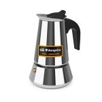 Orbegozo KFI 460 - Italiaanse koffiemachine, 4 kopjes (300 ml), veiligheidsventiel, roestvrij staal