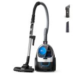 Beste keus stofzuiger Philips PowerPro Compact Stofzuiger – Lichtgewicht, Zakloze, 900 W Zuigkracht, TriActive Mondstuk Voor Harde Vloeren en Tapijt, Allergie H13 HEPA-filter, PowerCyclone 5 Technologie (FC9332/09)