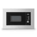 Beste inbouw magnetron Klarstein Verosteel Inbouwmagnetron 60 cm met grill – 20 l, 700 W magnetron & 800 W grill, 8 programma's, touch-bediening, roestvrij staal, ontdooifunctie, led-binnenverlichting, roestvrij staal