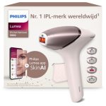 Philips Lumea IPL-ontharingsapparaat 9900-serie, met SenseIQ- en SkinAI-technologie, 4 opzetstukken voor lichaam, gezicht, bikinilijn en oksels, gebruik met en zonder snoer, model BRI951/00
