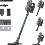 Olvy Draadloze Steelstofzuiger met Dweilfunctie – 2-in-1 Accu-Stofzuiger zonder Zak – 35.000 Pa Zuigkracht, 5 Standen – LED-Display – Lichtgewicht Stofzuiger met HEPA-Filter & Accessoires
