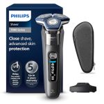 Philips Shaver Series 7000 - Elektrisch Nat & Droog-scheerapparaat met SkinIQ technologie, uitklapbare trimmer, oplaadstandaard en reisetui (model S7887/35)