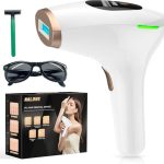 Beste ontharingsapparaat vrouwen NALONE IPL Ontharingsapparaat met Koeling, 3-in-1 Pulslicht Ontharingsapparaat met 5 Energielevels, Laser Ontharing voor Vrouwen en Mannen voor Bikini, Oksels, Gezicht, Lichaam